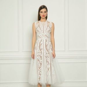 Revolve Saba Blanc Midi Dress small